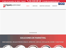 Tablet Screenshot of criquetpublicidad.com